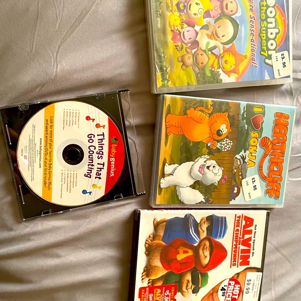 Lots of dvds for kids